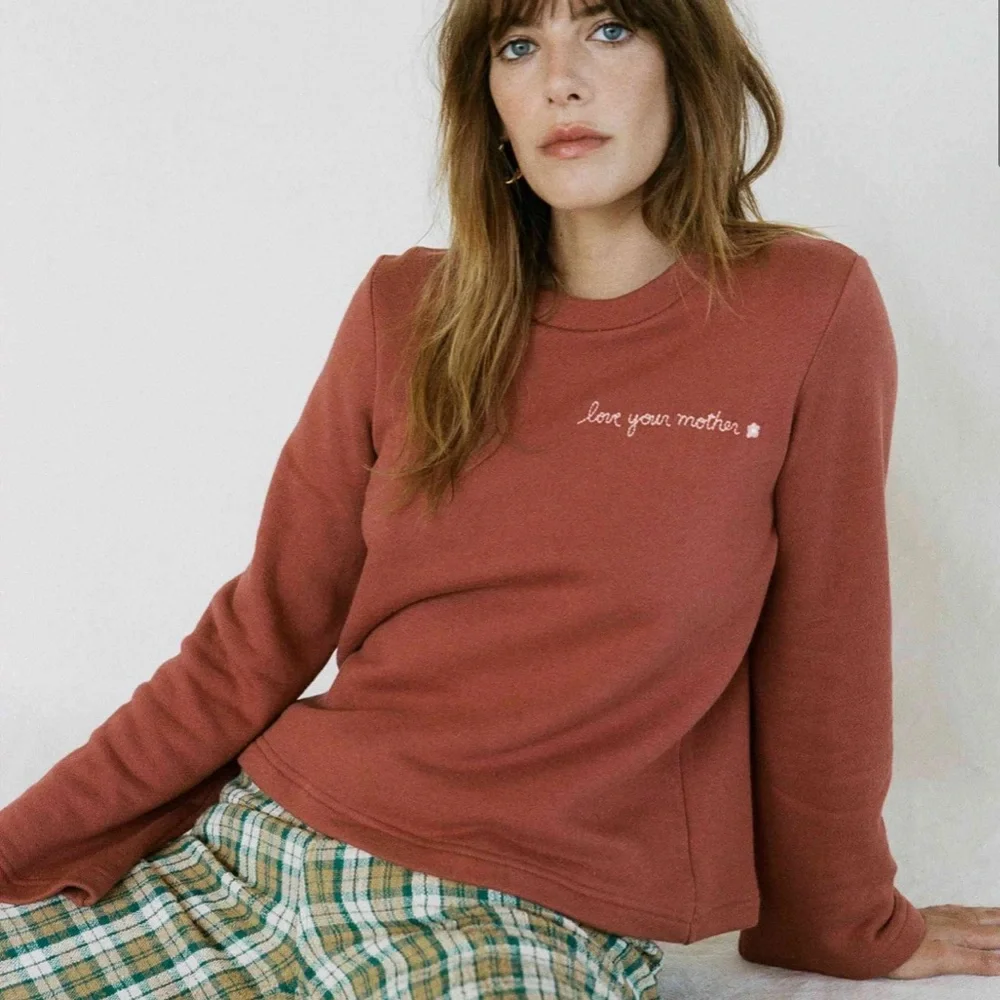 Christy Dawn The Hayden Tee in Terracotta, New with Tags